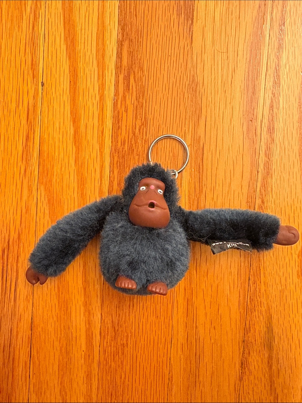 Kipling Plush Monkey Keychain - Navy Blue